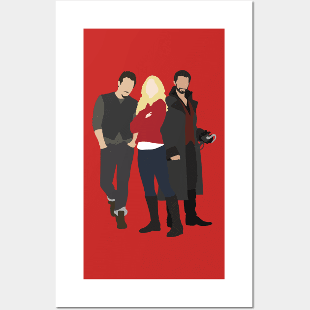 Neal, Emma, and Hook Wall Art by eevylynn